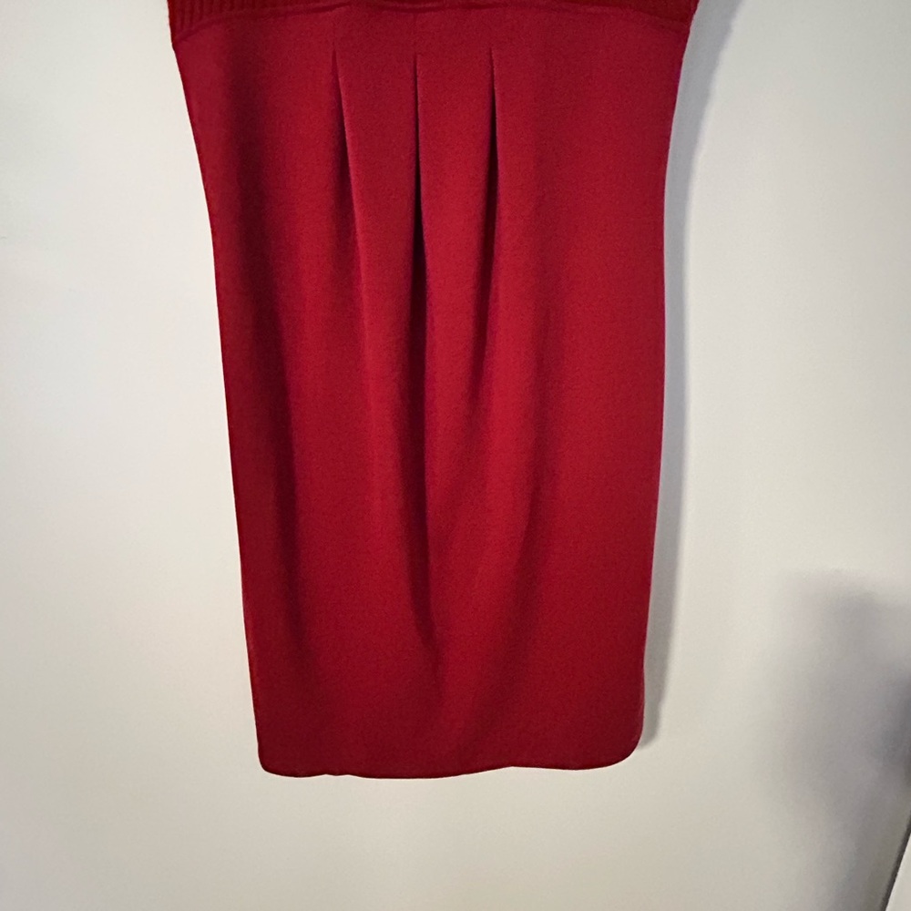 Jules & Jim in a Rich Rustic Red -Cowl Neck Sweater Dress – Size M - Picture 4 of 4